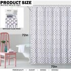 70 x72  Heavy Duty Fabric Shower Curtain With 12mental Hooks Waterproof washable
