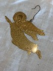 Irish Celtic Angel Christmas Ornament  Brass