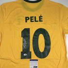 Autographed signed Pele Brazil Yellow Soccer Futbol Jersey Psa dna Coa Auto  2