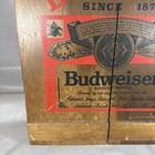 Vintage Budweiser Beer Wood Wooden Shadow Box Crate Cabinet Anheuser Busch 15  18