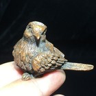 86g 1 97  Handmade Copper Sparrow Bird Figurine  Mini Vintage Metal Statue