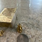 Dollhouse Miniature Oil Lamp 1 12 Scale wired Light Electric  Brass Wall Lamp