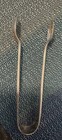 Victorian Francis Howard Sheffield Silver-plate Sugar Tong Spooner Floral Etch