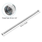2 Pcs 3 4  X 24  Flexible Stainless Steel Corrugated Water Heater Hose