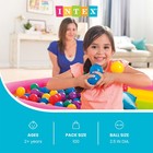 100-pack Intex Small Plastic Multi-colored Fun Ballz For A Ball Pit  open Box 