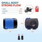 Aquarium Small Water Pump Adjustable Submersible Powerhead Pump 90 Gph Fountain