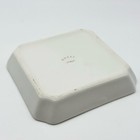 Gucci Vintage Ivory Gold Trim Square Signature Gg Porcelain Ashtray Minimalist
