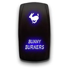 Blue Laser Etched Toggle Switch For Bunny Burners - 20a 12v