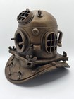 Vintage Style Deep Sea Diving Helmet Decor Bronze Finish Nautical Sculpture 7 