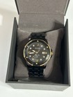 Bulova Marine Star Men s Quartz Watch Date 100m Black gold Steel Bracelet