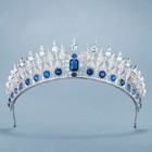 Luxury All Cz Cubic Zirconia Queen Wedding Bridal Princess Prom Tiara Crown