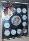 Carter s Smileyhappy My First Year Baby Photo Frame Collage Silver New Sealed