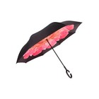 C Handle Windproof Reverse Folding Umbrella Man Women Sun Rain Car Inverted Um
