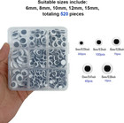 520 Pcs Wiggle Googly Eyes With Self-adhesive
