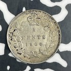1900 Canada 5 Cents Lot c9314 Silver  Nice Detail  Obverse Cleaning