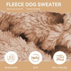 Dog Jumpsuit Pajamas Winter Warm Puppy Solid Sweater Velvet Pet Pullover D5002