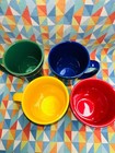 New Set Of 4 Fiesta Latte Bistro Mug 18 Oz Mixed Colors Fiestaware Ships Free