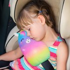 Fioday Car Seat Belt Covers For Kids Unicorn Pillow Soft Rainbow