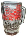 Vintage 6  Tall Dog N Suds Heavy Faceted Glass Root Beer Mug Circa 1950 s