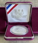 1988-s Us Mint Olympic Coins Proof Silver Dollar Ogp Coa Box Set Pristine Toned