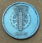 East Germany  gdr    Five  5  Pfennigs Coin 1949 A  minted In Berlin 