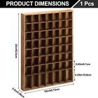 Shot Glass Display Case Wood Shot Glass Holder 56 Compartments Shot Glass