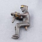 Vintage 1920s Arcade Cast Iron Yellow Cab Sedan Taxicab Taxi Cab 9  W  Driver
