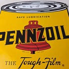 Vintage Pennzoil Porcelain Sign - Motor Oil Can Porcelain Pennsylvania Sign