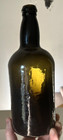 Nice Dark Olive Green Rum Bottle Scratchy Pontil Crude Lip 1830 s Era Clean L  k