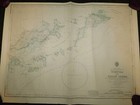 Vintage 1978 West Indies Tortola To Virgin Gorda Hydrographic Map 27 3 4 x 201 2