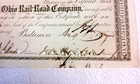 Aug   1867 Johns Hopkins Signed B o Railroad Stock Certificate Hospital Founder