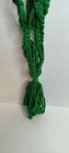 Vintage Jute Macrame Plant Hanger Green 48 Inches 4 Feet Long Wood Beads