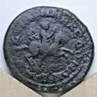 Ancient Roman Provincial Macedonia Ae26 Coin Helmeted Alexander Rider