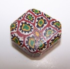 Antique Venetian Trade Beads - Rare Fancy Millefiori Tab Tabular Bead