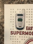 2001 Lg D8520 Flip Cell Phone Print Ad Easy E-mail - Supermodel Easy Vtg 2000s
