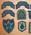 Lot 1980s Vintage Us Army Airborne Ranger   Infantry Division Uniform Od Patches