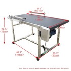 59 l 31 5 w Electric Pvc Belt Conveyor Speed 5-18m min Transport Machine 110v