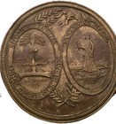 Vintage 1976 South Carolina Seal Wall Plaque Stamped Bronze-colored Molded Resin