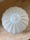 Vintage Art Deco Tiered Glass Shade Ceiling Light Fixture Skyscraper Starburst