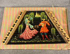 Vintage Russian Folk Lap Harp Gusli Hand Painted With Case And Music Sheets