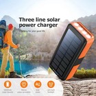 50000mah Hand Crank Solar Power Bank Charger Outdoor External Portable Battery