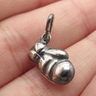 925 Sterling Silver Vintage Italy Boxing Glove Charm Pendant