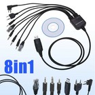 8 In 1 Usb Programming Cable software Cd For Motorola Baofeng Kenwood Hyt Radio