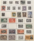 Liberia - Lot Of 47 Stamps On Old Album Pages