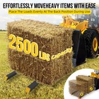 43  Clamp On Pallet Forks For Tractor Bucket  Heavy Duty 2500 Lbs Quick Attach