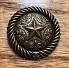 Chanel 100  Authentic Vintage Gold Star Cc Logo Button pendant New rare  1 