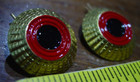 2 German Army Enlisted Visor Cap Hat Cockade Badge Pin Vintage Military Surplus