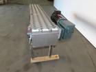 Slider Bed Belt Conveyor 12 wide Plastic Chain Belt 73  Oal 115v Single Phase 1p