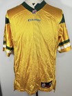 Edmonton Eskimos Cfl Football Jersey Reebok Gold Yellow Men s M Alternate Elks