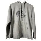 Bass Pro Shops Hoodie Sz L Gray Johnny Morris Graphic Fishing Sweatshirt Gorp